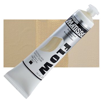 Open in modal - Matisse Flow Acrylic Paint - Australian Ghost Gum, 75 ml tube and swatch