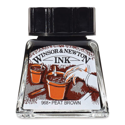 Winsor & Newton Drawing Ink - Peat Brown, 14 ml