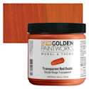 Golden Paintworks Mural and Theme Acrylic Paint - Transparent Red Oxide, 16 oz, Jar
