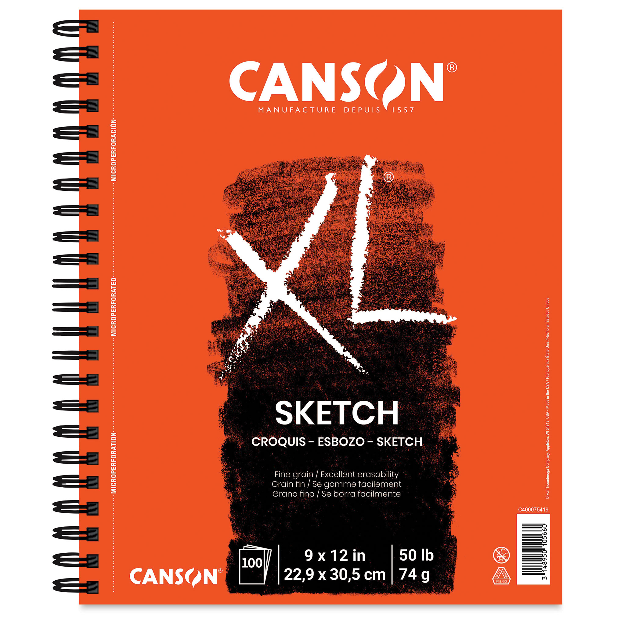 Canson XL Drawing Pads 60 SHEET 9X12