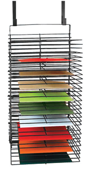 The Original Rackaway Drying Rack - 1 rack shown partially filled with papers
