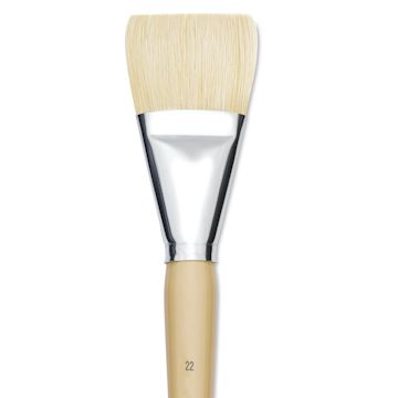 Open in modal - Robert Simmons Signet Bristle Brush - Broad, Long Handle, Size 22 close up