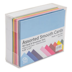 Paper Accents Folded Cards and Envelopes, Assorted, 4-1/4" x 5-1/2", In Package