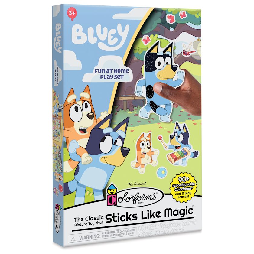 Colorforms Cling Vinyl Play Set - Bluey | BLICK Art Materials