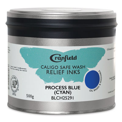 Cranfield Caligo Safe Wash Relief Ink - Process Blue (Cyan), 500 g