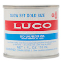 Luco Slow Set Gold Size - 4 oz