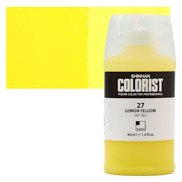 Open in modal - ShinHan Colorist Poster Color Paint - Lemon Yellow, 40 ml