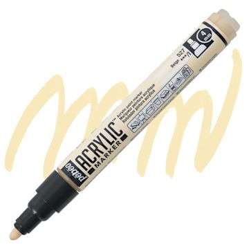 Open in modal - Pebeo Acrylic Marker - Beige, 4 mm, Bullet Nib marker and swatch