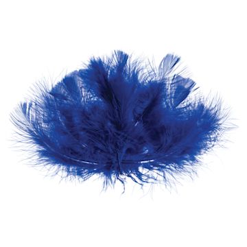 Open in modal - John Bead Marabou Feathers - 18 g, Royal Blue - out of packaging