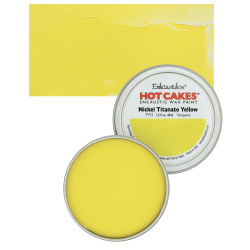 Enkaustikos Hot Cakes Encaustic Wax Paint - Nickel Titanate Yellow, 45 ml tin