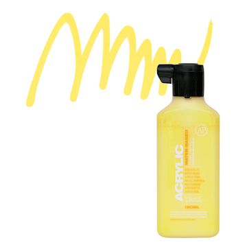 Open in modal - Montana Acrylic Marker Refill - 180 ml, Shock Yellow Light, Refill and swatch