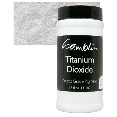 Gamblin Artist's Grade Pigment - Titanium White Dioxide, 16 oz jar