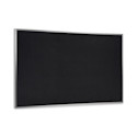 Ghent Recycled Rubber Tackboard - 10 ft x 4 ft, Black