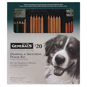 Open in modal - General's Classic Drawing and Sketching Kit No. 20, front of the packaging