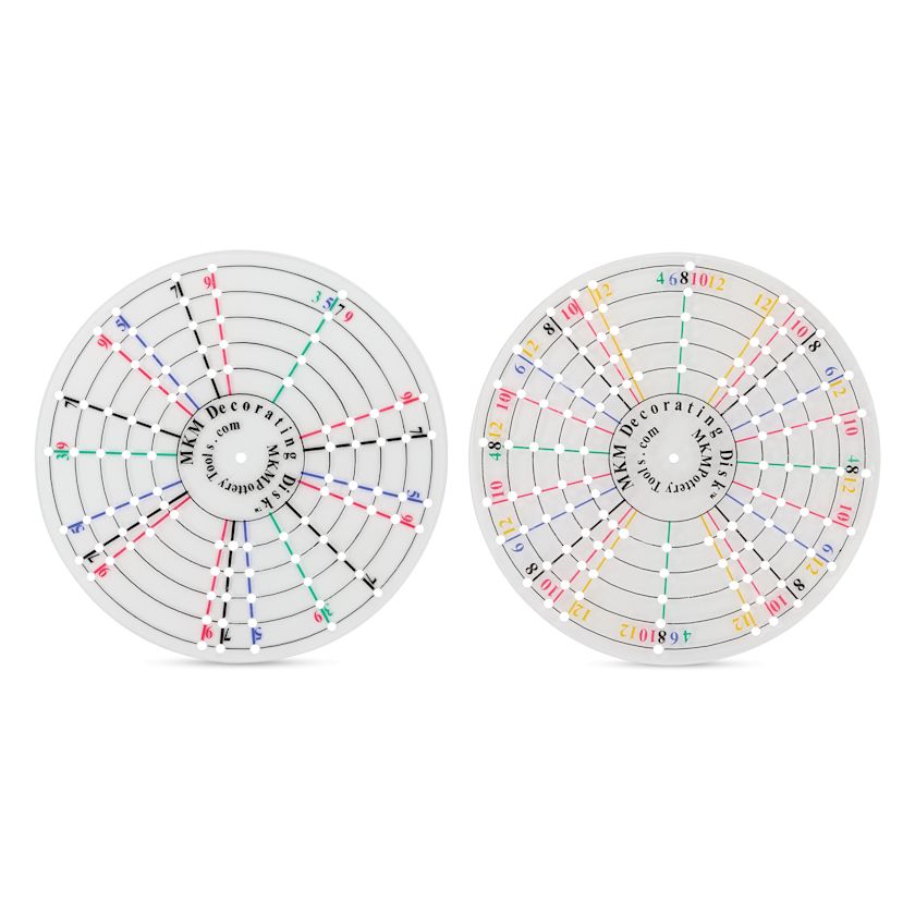 MKM Pottery Tools Decorating Disks DD04, Set of 2, 4" Dia. BLICK