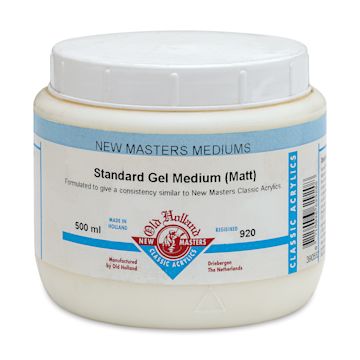 Open in modal - Old Holland New Masters Standard Gel Medium - Matte, 500 ml jar
