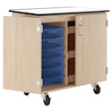 Diversified Spaces Write-n-Roll Cabinet - Maple/Royal