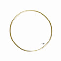 Pepperell Brass Plated Macramé Ring - 14"