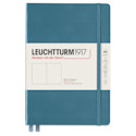 Leuchtturm1917 Blank Hardcover Notebook - Stone Blue, 5-3/4" x 8-1/4"