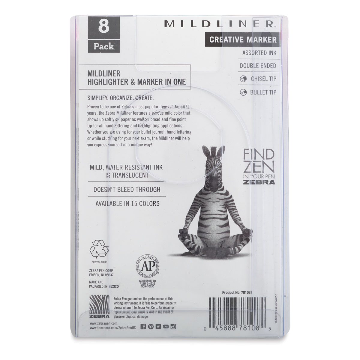 Zebra Mildliner Double Ended Creative Markers and Sets