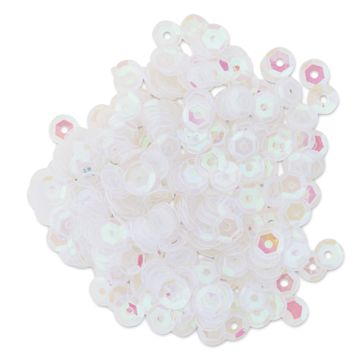 Open in modal - Cousin DIY Cupped Sequins - Pkg of 800, Crystal Iridescent, 5 mm