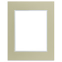 Blick Double Mat - Sauterne / Sheer Blue, 16" x 20" (13-1/2" x 17-1/2" Opening)