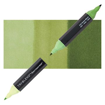 Open in modal - Spectrum Noir TriBlend Markers - Citrus Green marker and swatch