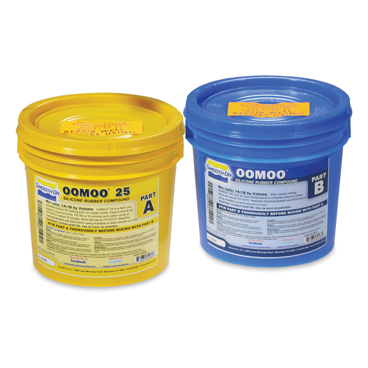 Smooth-On Oomoo 25 Silicone Rubber, 2.8 lbs 