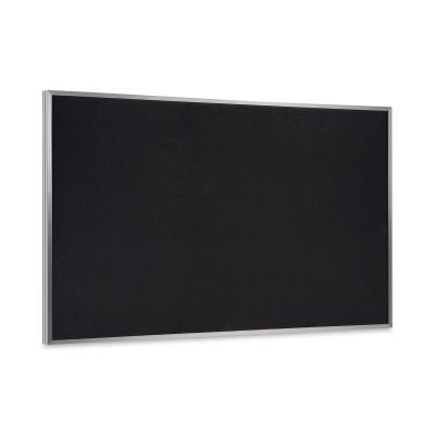 Ghent Recycled Rubber Tackboard - 6 ft x 4 ft, Black