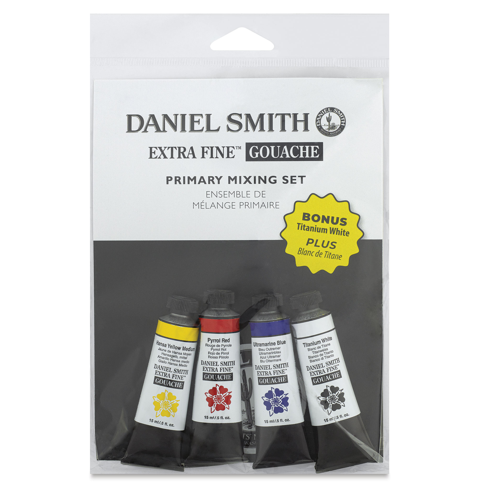 Daniel Smith : Extra Fine Gouache : Primary Mixing Set : 4 x 15ml Tubes -  Daniel Smith : Extra Fine Gouache - Daniel Smith - Brands