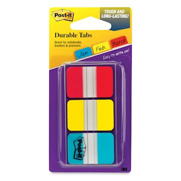 Open in modal - Post-it Tabs - Front of blister package of 3 Primary Colors