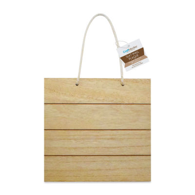 Craft Medley Wood Slat Wall Plaque - 7-3/4" Square
