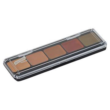 Open in modal - Graftobian HD Glamour Creme Palettes - Angled view of Dark Corrector Palette