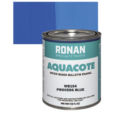 Ronan Aquacote Water-Based Acrylic Color - Process Blue, Pint