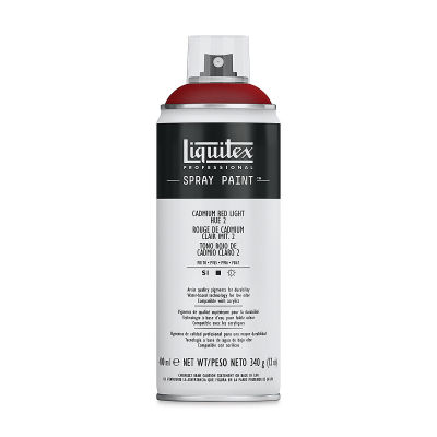 Liquitex Professional Spray Paint - Cadmium Red Light Hue 2, 400 ml can