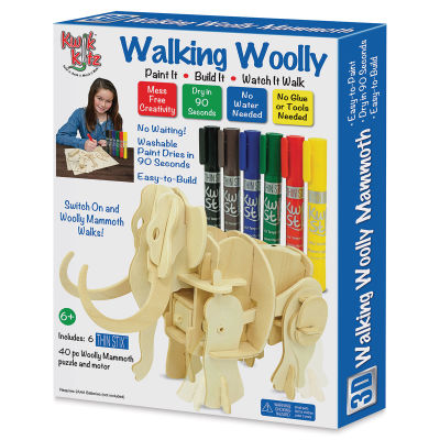 Kwik Kitz Walking Woolly Mammoth Kit (Front of packaging)