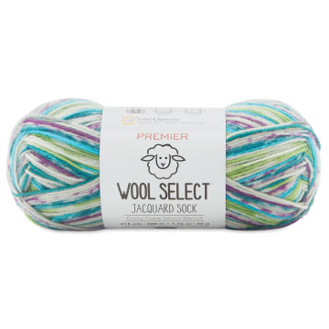 Premier Yarn Wool Select Jacquard Sock Yarn - Morning Glory, 50 g, 200 m