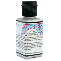Alpha6 AlphaFlex Textile and Leather Paint - Metallic Silver, 74 ml, Bottle