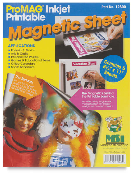 ProMag Magnetic Inkjet Sheets - 8.5" x 11", Pkg of 5 | BLICK Art Materials