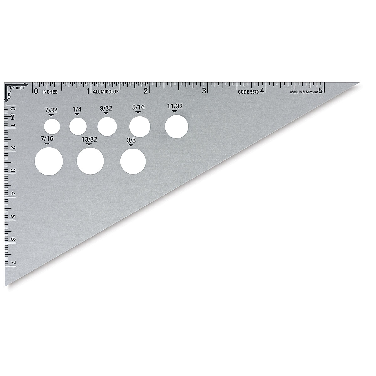 83108 Ludwig Precision 8 45-90-Degree Aluminum Drafting Triangle 