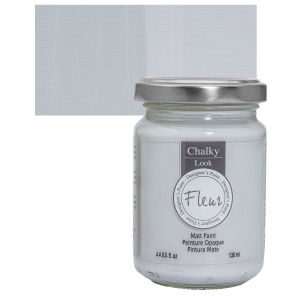 Fleur Chalky Look Paint - All About Grey, 4.4 oz jar