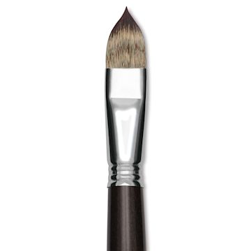 Open in modal - Escoda Vintage Synthetic Brush - Filbert, Long  Handle, Size 18