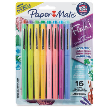 Paper Mate Flair Scented Pens - Nature Escape, Set of 16, front of the packaging