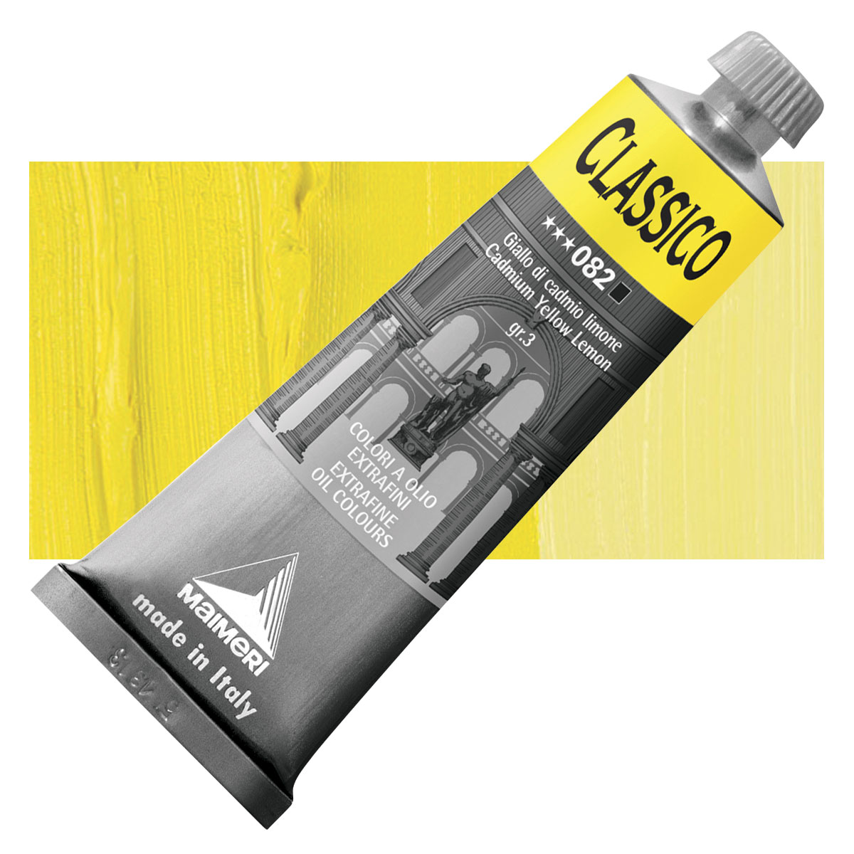 Maimeri Classico 60 ml, Extra Feine K?nstler?lfarbe, Farbton Kadmiumgelb Zitron
