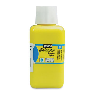 Pebeo Setacolor Fabric Paint - Lemon Yellow, Opaque, 250 ml bottle