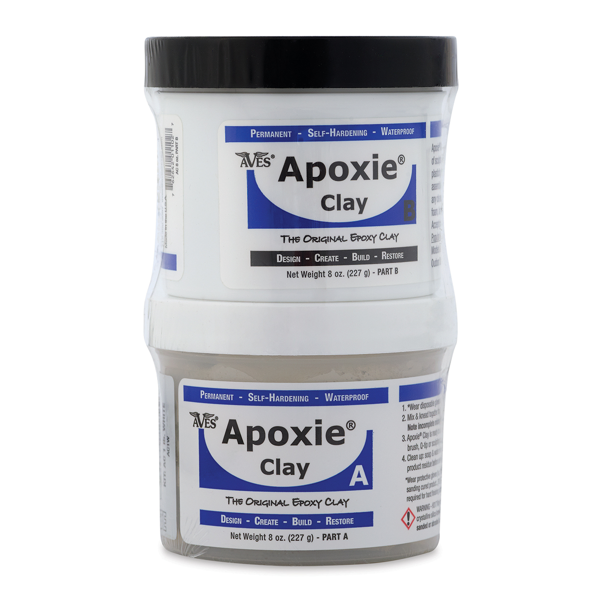 White Epoxy Clay by Aves Apoxie Clay 1/4 Lb