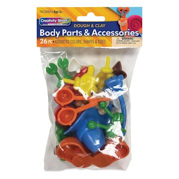 Open in modal - Creativity Street Modeling Dough and Clay Body Part Accessories - front of packaging