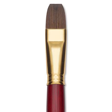 Open in modal - Blick Master Synthetic Kolinsky Brush - Long Handle, Bright, Size 20, close-up