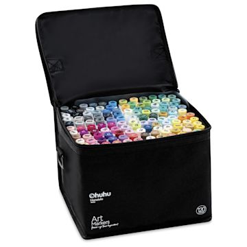 Open in modal - Ohuhu Honolulu Dual Tip Marker Sets - Set of 120, Assorted, in packaging