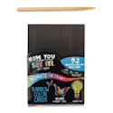 Now You See It Scratch and Reveal Art Paper - Color Splash, Pkg of 52 Cards